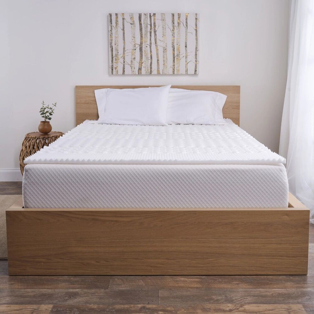 Mainstays Twin Twin XL 1.25 7 Zone Foam Mattress Topper 36x78 Bed Pad